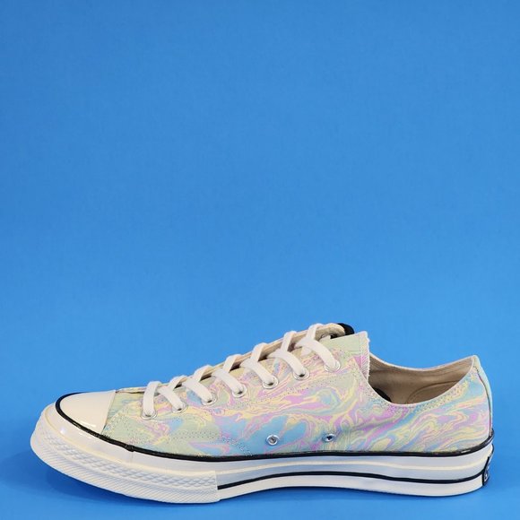 Converse Chuck 70 Low Ox Multicolor Marble Canvas Unisex Sneakers 167374C NWT - Picture 3 of 6